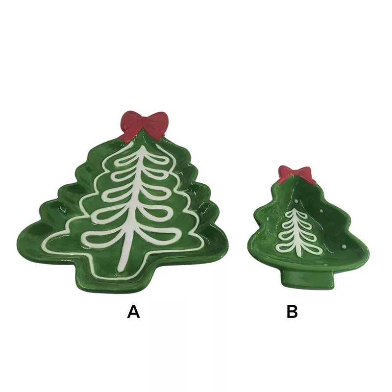 Joulukuusilautanen käsinmaalattu joululahja