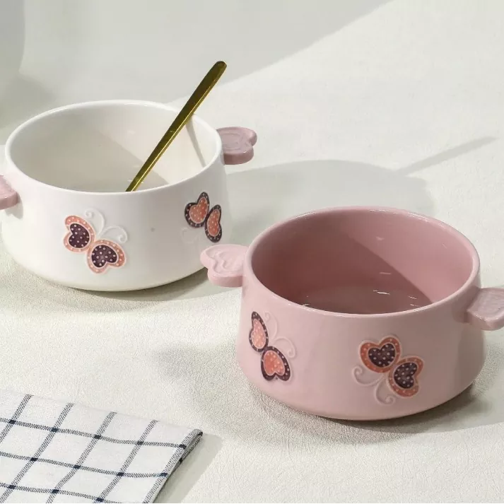 Astianpesukoneen turvallinen käsinmaalattu keraaminen kulho