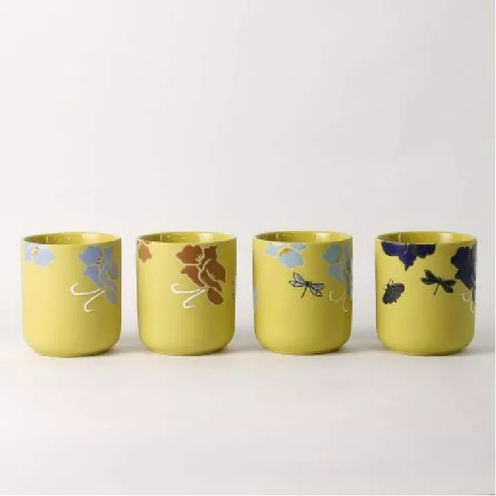 Floral Whisper käsinmaalattu Art kynttilänjalka Floral Whisper käsinmaalattu Art kynttilänjalka