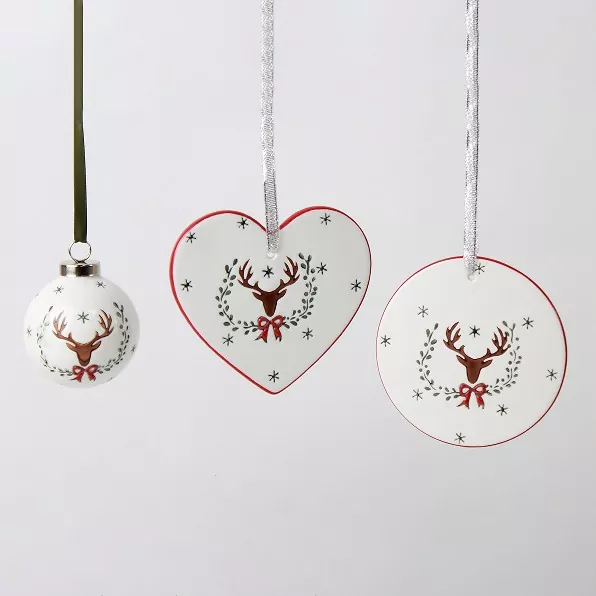 Ainutlaatuinen käsintehty keraaminen joulukuusensisustus